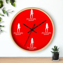 Load image into Gallery viewer, Women's Red &amp; White Wall clock
