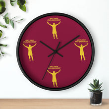 Load image into Gallery viewer, Burgandy &amp; Gold Wall clock
