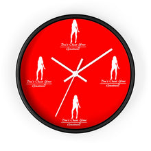 Load image into Gallery viewer, Women's Red &amp; White Wall clock

