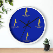 Load image into Gallery viewer, Womens Blue &amp; Gold Wall clock
