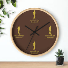 Load image into Gallery viewer, Brown &amp; Gold Wall Clock
