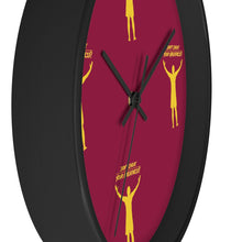 Load image into Gallery viewer, Burgandy &amp; Gold Wall clock
