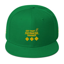 Load image into Gallery viewer, Get That Bag ,Snapback Hat
